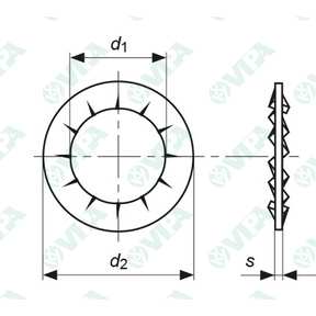 DIN 6916, ISO 7416, UNI 5714 flache konstruktionsscheiben für den metallbau