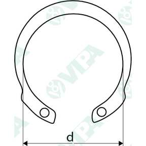 DIN 7993 SB Elastic retaining rings for bores SB