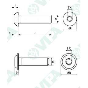 DIN 7504 P sim, ISO 15482 sim, UNI 8119 sim countersunk head drilling screws