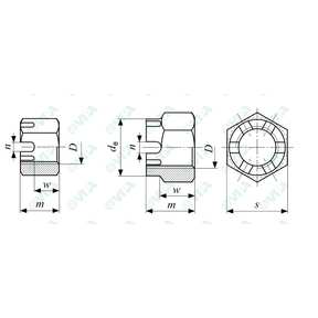 DIN 6923, ISO 4161 hex flanged nuts with or without serration
