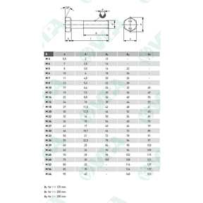 DIN 3128 Inserti per viti phillips stampati al titanio E 6,3