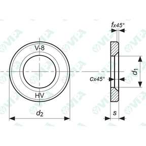 DIN 6916, ISO 7416, UNI 5714 rondelle plate pour charpente métallique